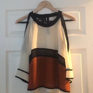 INC open shoulder blouse